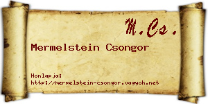 Mermelstein Csongor névjegykártya